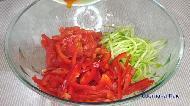 Салат из СТРУЧКОВОЙ ФАСОЛИ с Мясом По- Корейски! смотреть онлайн