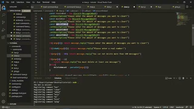 Kick & Ban Embeds | Discord.js v12 tutorials смотреть онлайн