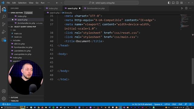 24 _ Selecting Data Using PHP From Your Website! _ 2023 _ Learn PHP Full Course For Beginners смотреть онлайн