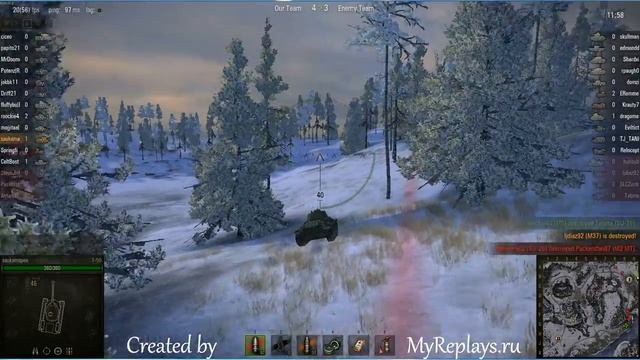 WOT: Arctic Region - T-50 - 3 Frags