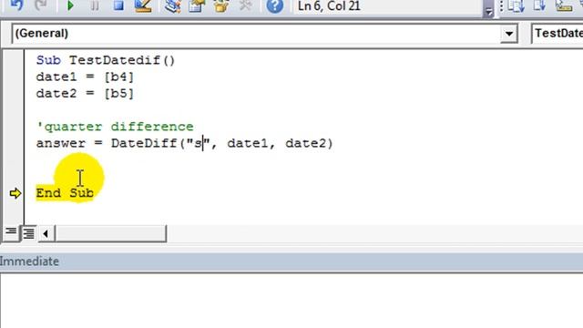 Excel VBA Basics #24 DateDiff in VBA - Difference in Seconds, Hours, Weekdays, Quarters, Months, Et смотреть онлайн