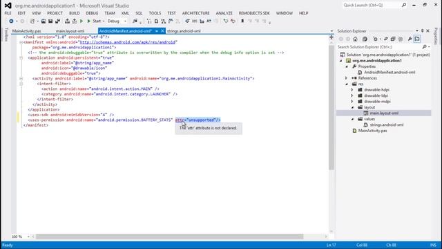 Android XML IntelliSense with Oxygene for Java смотреть онлайн