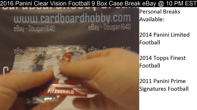 2016 Panini Clear Vision Football 9 Box Case Break eBay 2/7/17 смотреть онлайн