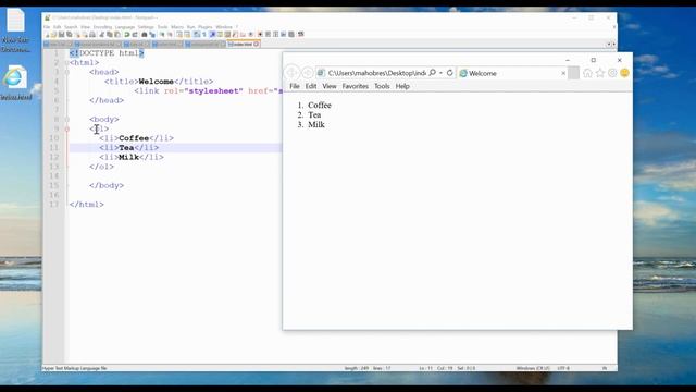 HTML Tutorial for Beginners | Ordered, Unordered and Description Lists смотреть онлайн
