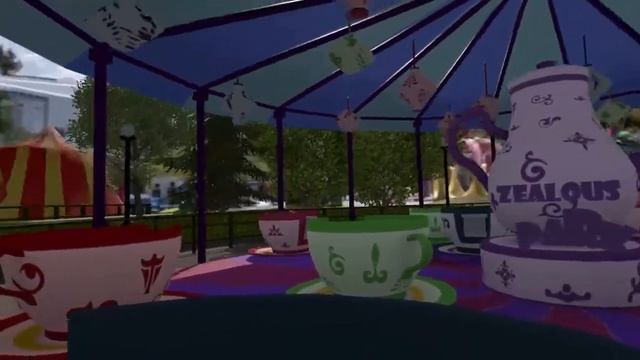 VR Theme Park Rides | Tea Cup смотреть онлайн