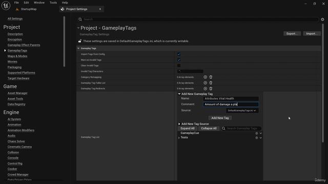 7.2. Creating Gameplay Tags in the Editor смотреть онлайн