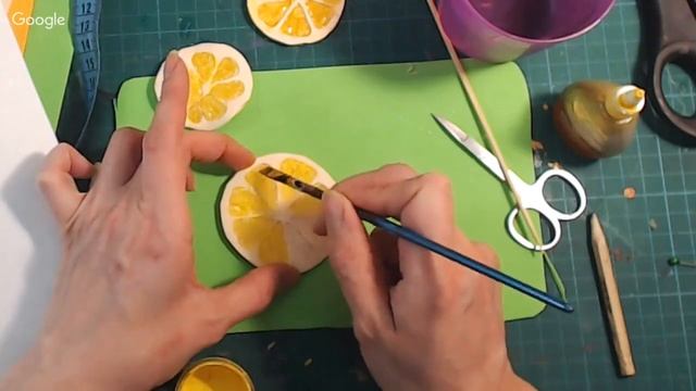 Открытый МК "Лимончики. Коврик для мышки" (фом-арт) смотреть онлайн