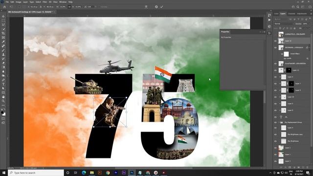 Independence Day Social Media Poster | Photoshop | Tutorial смотреть онлайн