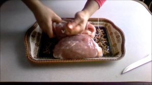 Способ обвязывания мяса!The method of tying the meat!