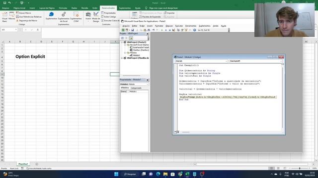 VBA - Option Explicit e Comentários смотреть онлайн