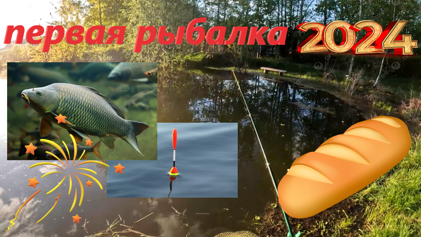 Первый КАРАСЬ в мае 2024! Рыбалка на ПОПЛАВОК на ХЛЕБ на маленьком пруду!!! смотреть онлайн