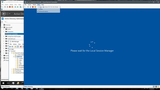 1. Создание поддомена в AD DS [Windows Server 2016]