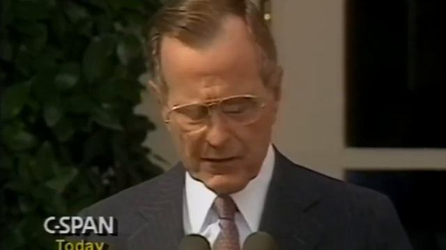 President George H. W. Bush announces the nomination of William Barr to be Attorney General смотреть онлайн
