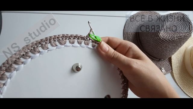?Майстер клас! Сумка з Рафії на літо (гачком). Дуже гарний візерунок Crochet bag. Crochet bags. смотреть онлайн