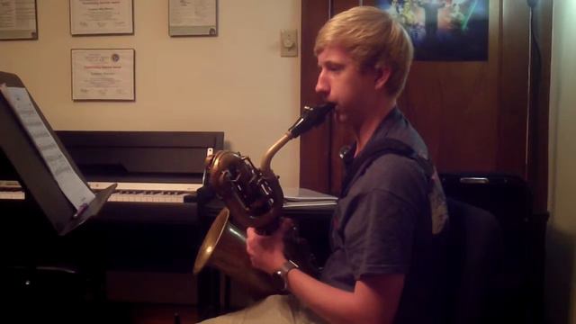 2014 All-West Tennessee Jazz Band Baritone Saxophone Audition Etude #2 Level 4 смотреть онлайн