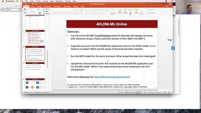 AFLOW School @ DCMS 2020 Session 5: Machine learning смотреть онлайн