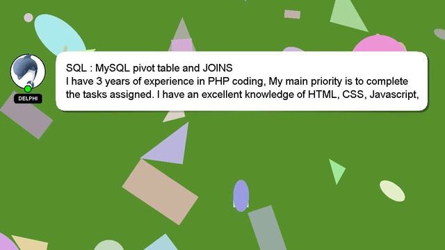 SQL : MySQL pivot table and JOINS смотреть онлайн