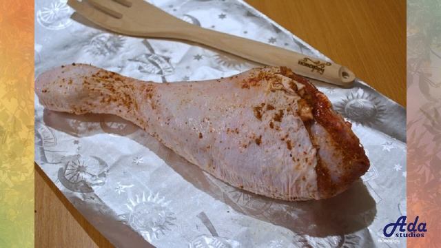 Голень индейки в фольге в духовке Рецепт, пошаговый, как приготовить, видео смотреть онлайн