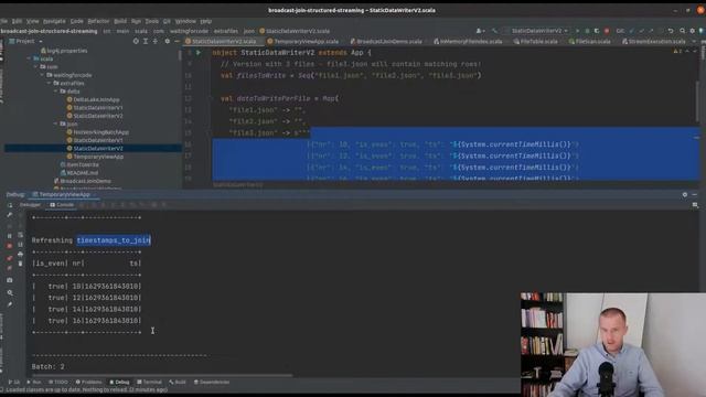 Broadcast join and changing static dataset - Delta Lake смотреть онлайн
