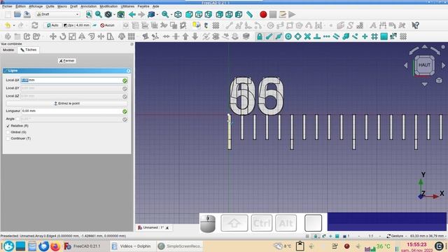 FreeCAD 0.21 : Diviser une face cylindrique ou créer une règle graduée sur une face circulaire смотреть онлайн