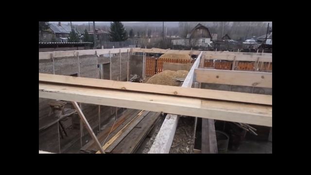 Начало строительного сезона 2017.  Дом из монолитного опилкобетона