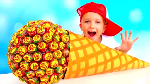 Смешные дети и гигантский поп-корн! Джонни Джонни да папа! смотреть онлайн