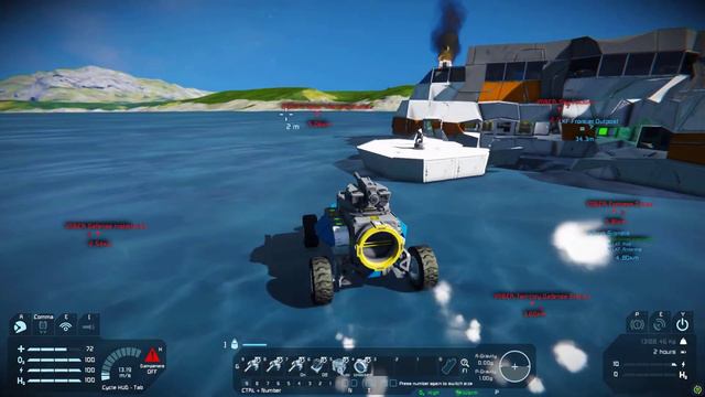 Space Engineers: Solo survival #30 - Ice mining outpost! смотреть онлайн