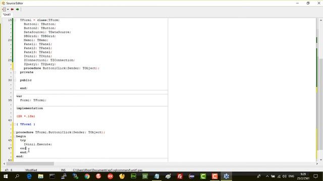 Lazarus สร้างโปรแกรมสำหรับเรียกใช้คำสั่ง Select SQL ได้ смотреть онлайн