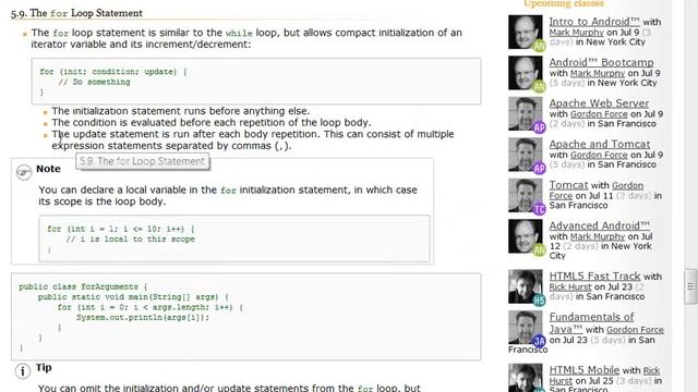 Java For Statement смотреть онлайн