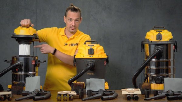 Презентация линейки строительных пылесосов DENZEL
