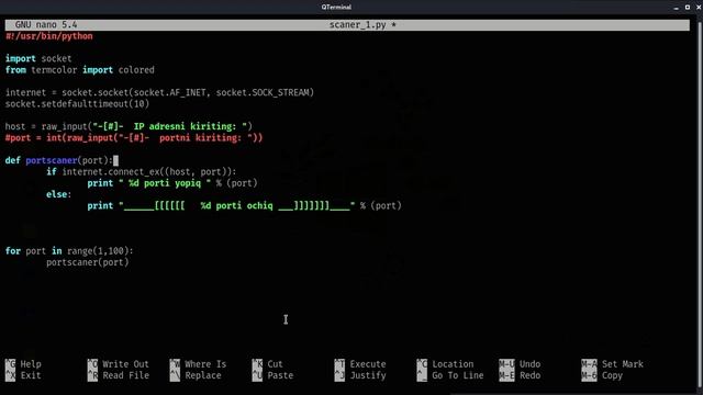4 - dars | Port scanner | Offensive Python смотреть онлайн