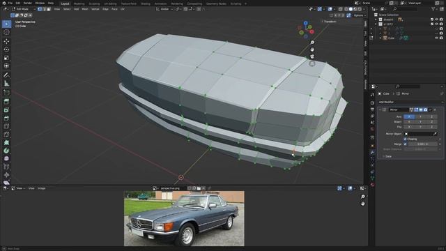 HOW TO model LOW POLY 3D car in Blender ❗️Mercedes SL Coupe 1972 смотреть онлайн