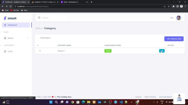 #5- Creating a Dynamic eCommerce Site using PHP: A Complete Tutorial (Subcategory & Gst Creation) смотреть онлайн