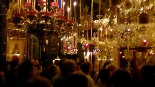 Всенощное бдение в Свято-Пантелеймонове монастыре Афон смотреть онлайн