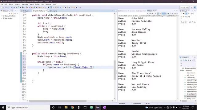 #1.4 Linked List Implementation using java | Search a node | i-Code смотреть онлайн