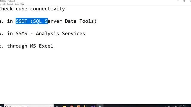 SSAS Cube Connectivity and Usage | ssas mdx queries | access ssas cube data in excel смотреть онлайн