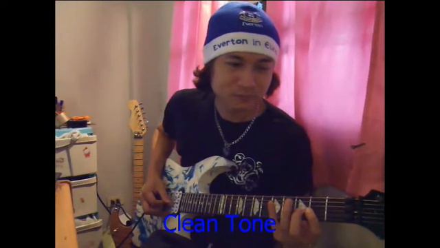 Meawzilla & Ibanez RG570 white-blue swirl. смотреть онлайн