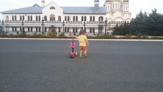 Детский трехколесный Самокат Scooter беговел 2 в 1 . Новинка 2016!!! смотреть онлайн