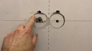 Сверление отверстий для подрозетников в бетоне / железобетоне без пыли