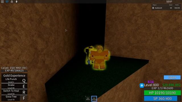How To Get Gold Experience Requiem (GER)? | JoJo Blox | ROBLOX смотреть онлайн