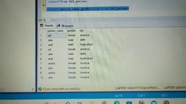 insert into query in SQL(2) смотреть онлайн