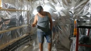 Монтаж печи в каркасной бане