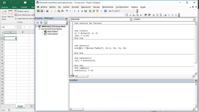 12 curso excel vba 2016: array смотреть онлайн