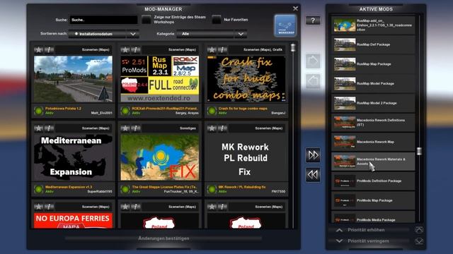 ETS2 1.39 - Promods2.51-Global Map Combo Update4 (DeutscheGrenzeFIX/Süd Amerika-EAA uvm.) смотреть онлайн