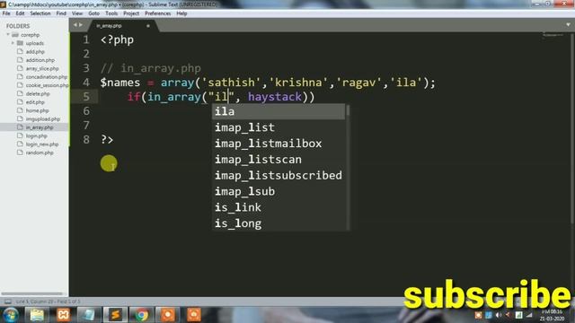 In_array function in PHP #inarray #array array in php смотреть онлайн