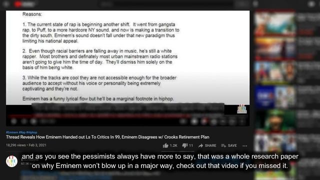 Fans React As Game’s Top 10 Includes Eminem, Lil Baby & More, Post From 97 About Eminem Resurfaces смотреть онлайн