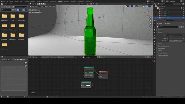 Iluminação e texturização da garrafa de cerveja - Blender 2.9 смотреть онлайн