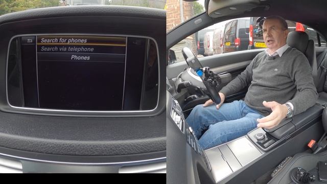 How to set the sat nav, pair, delete and play music from a mobile in a 2016 Mercedes Benz E Class смотреть онлайн