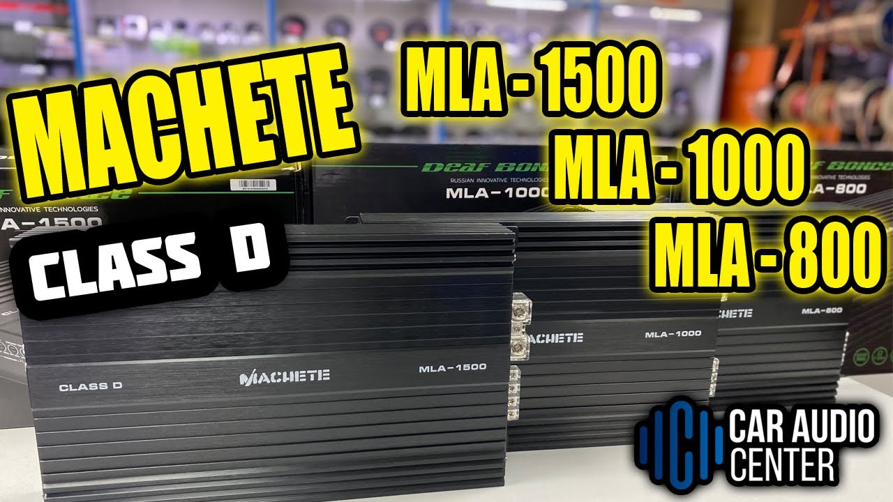 Усилители MACHETE MLA _MLA-1500_MLA-1000_MLA-800_