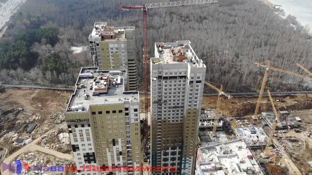 ЖК Спутник ГК "Самолет" Ход строительства (апрель 2019) смотреть онлайн